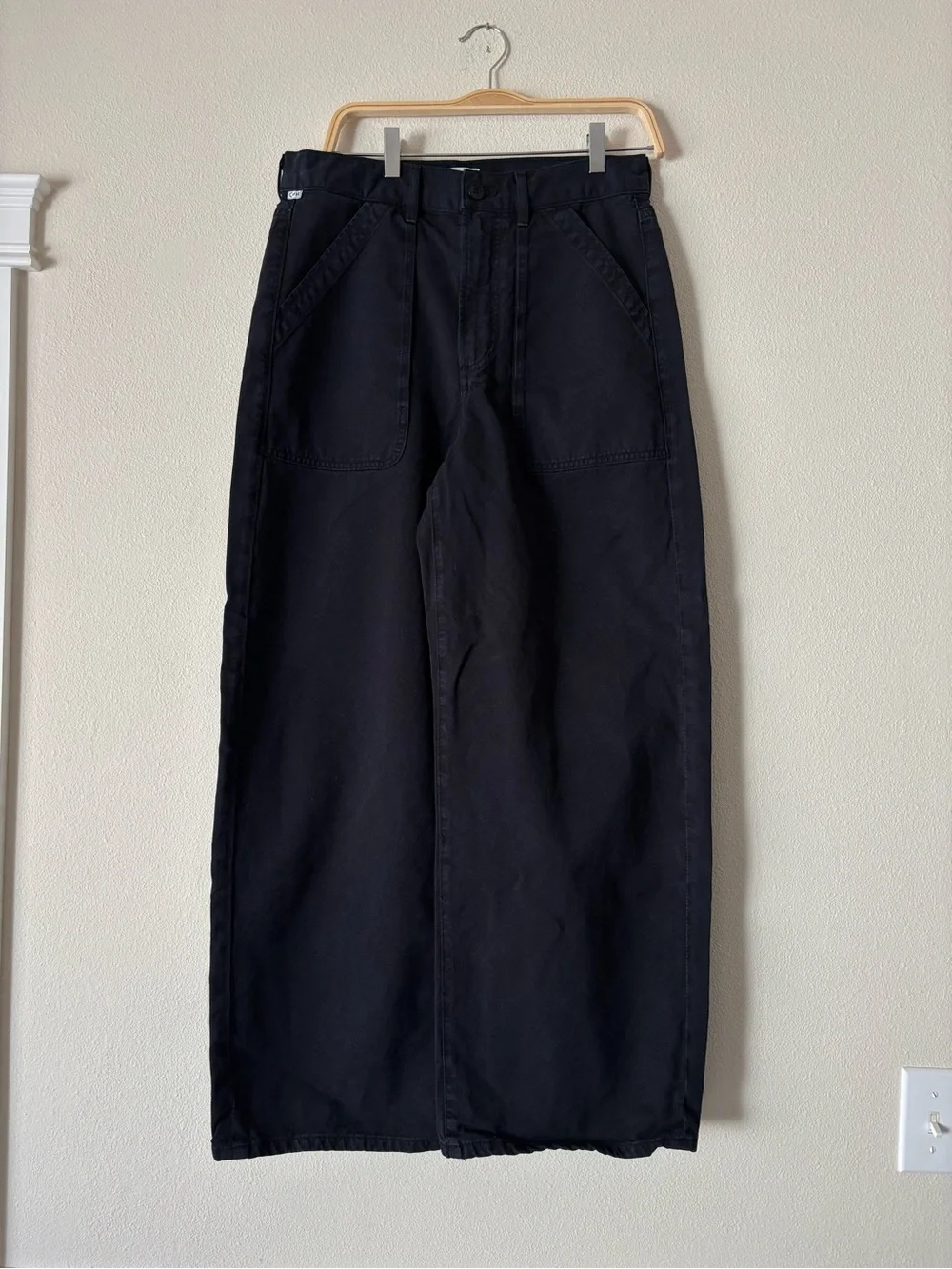NEW Citizens Of Humanity Ayla Black High-Rise Wide Leg Cargo Utility Jeans 28